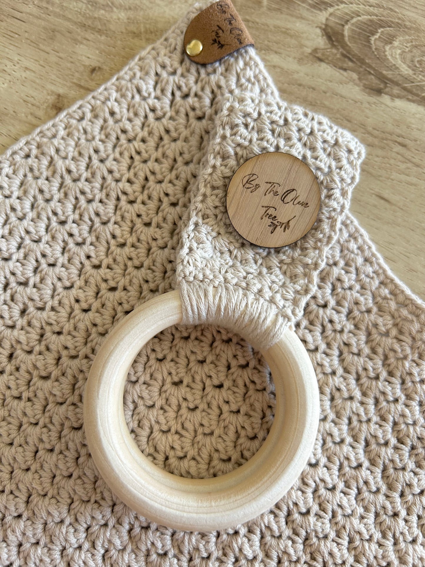 Boho | Farmhouse | Crochet Towel Holder