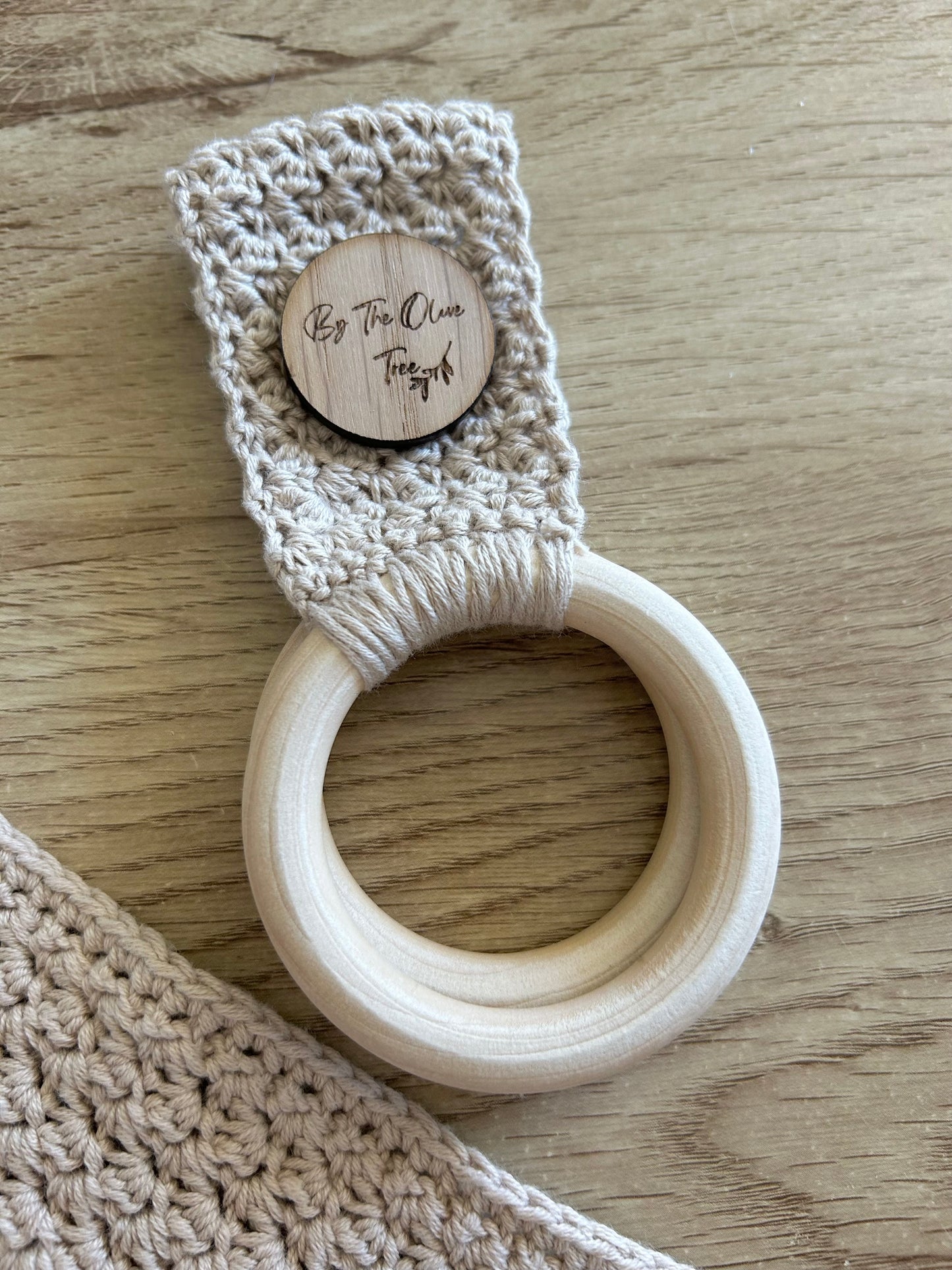Boho | Farmhouse | Crochet Towel Holder