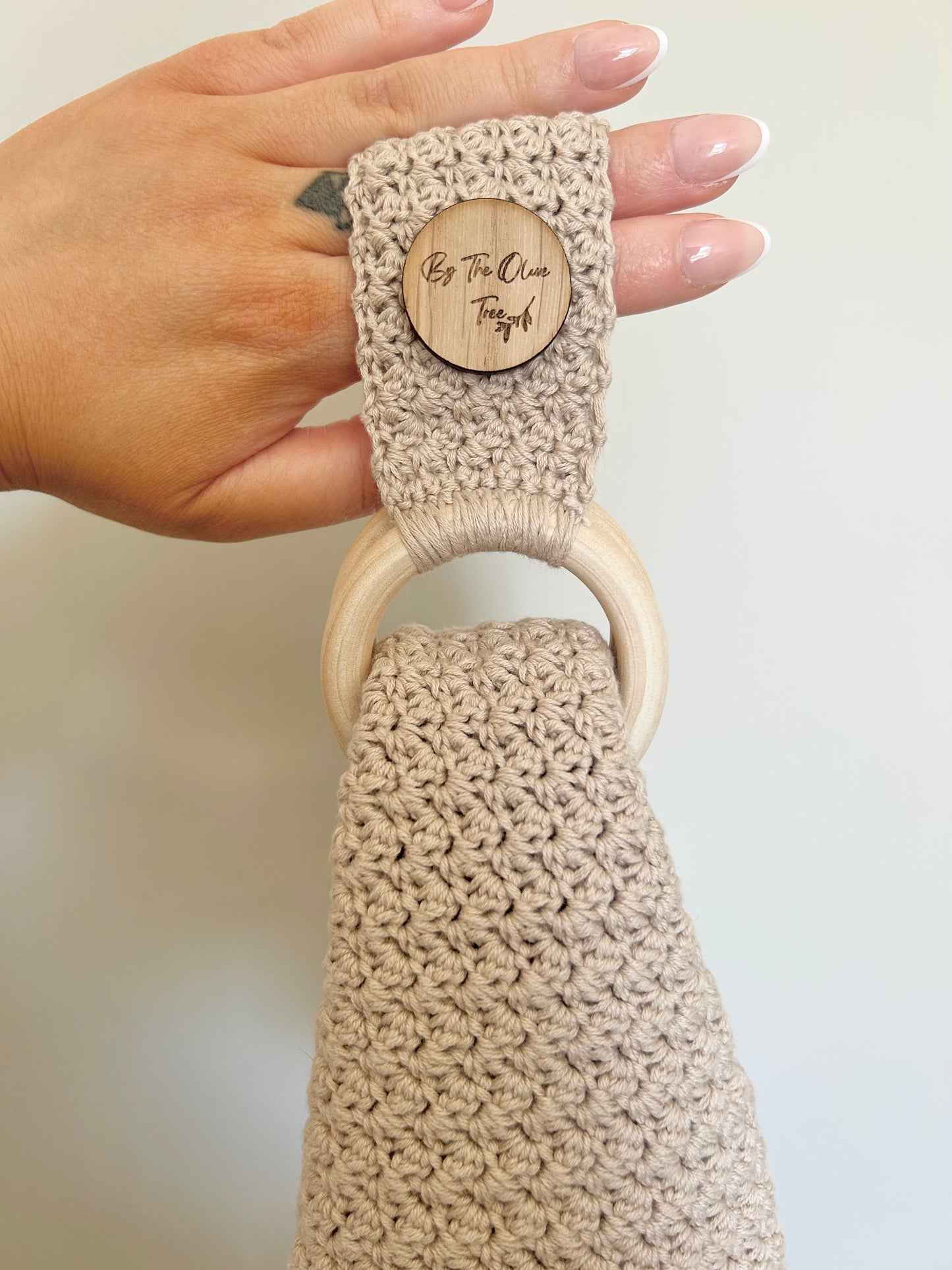 Boho | Farmhouse | Crochet Towel Holder
