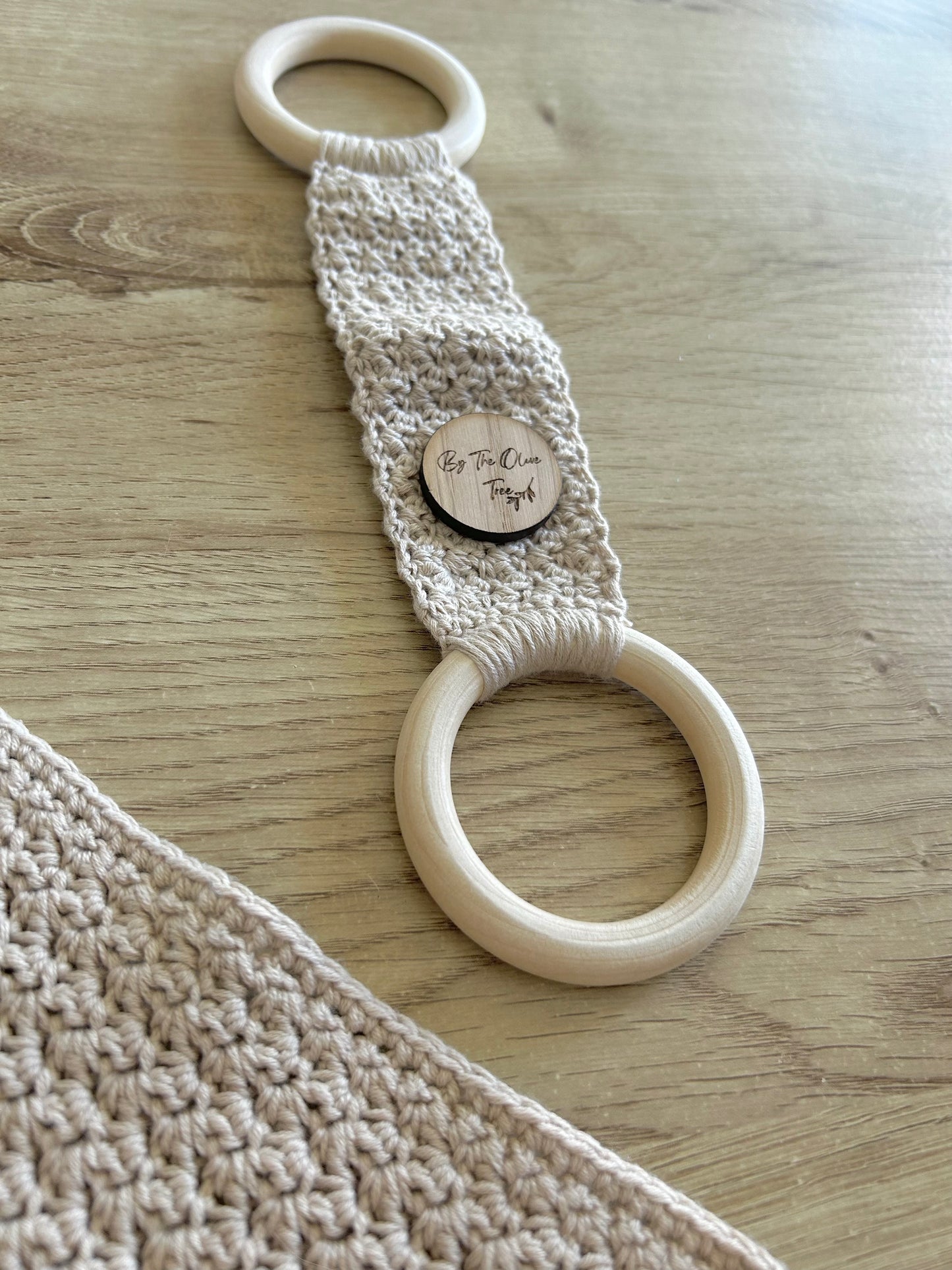 Boho | Farmhouse | Crochet Towel Holder