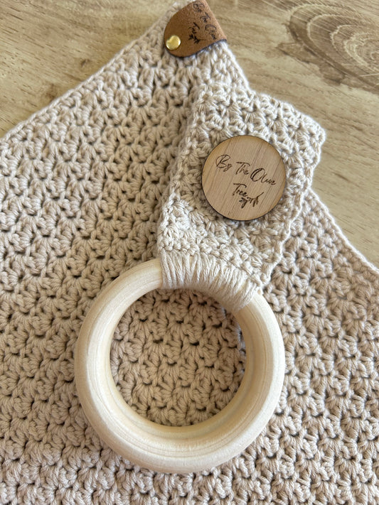 Boho | Farmhouse | Crochet Towel Holder